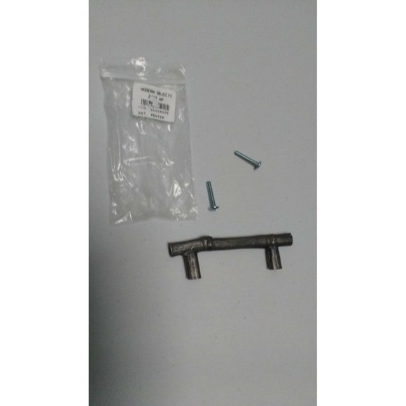 Modern Objects DRAWER PULL Twig Branch MEDIUM SEAGRAPE Antique Pewter Tree 2482 - Picture 4 of 11